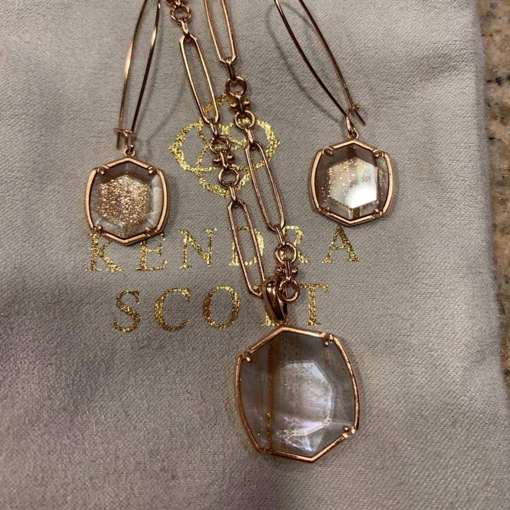Authentic Kendra Scott Earring and Necklace Set